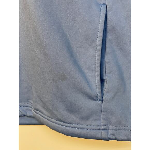 KnowWear Boys Quarter Zip UNC Long Sleeve Jacket with Elastic Cuffs Blue  M - Picture 3 of 10